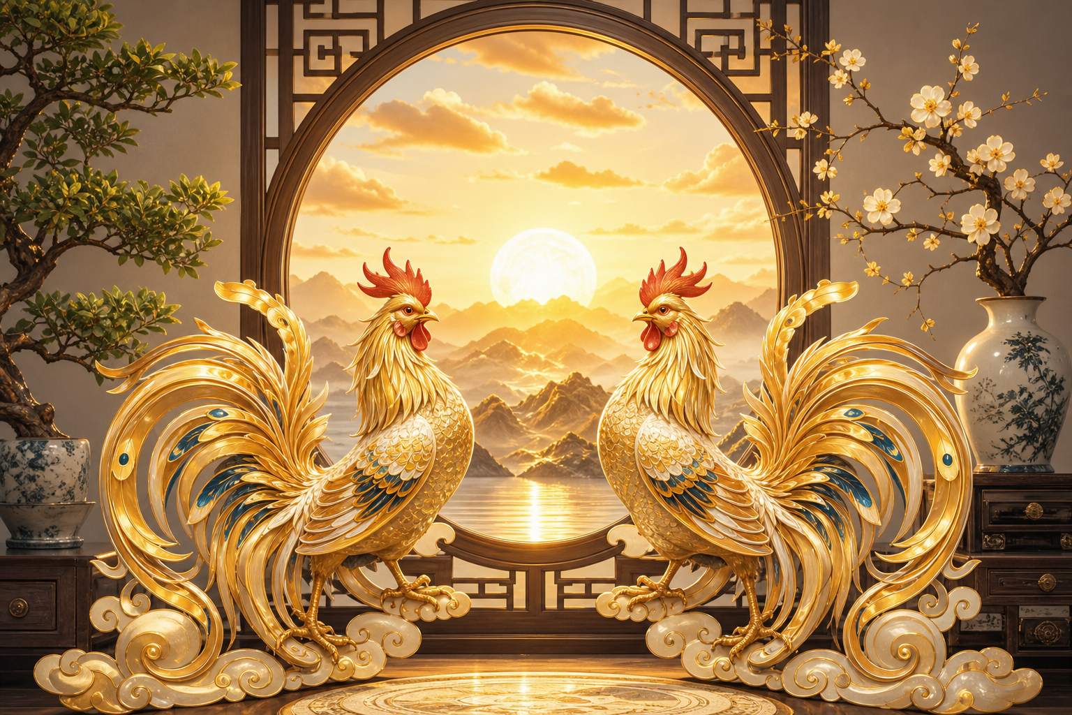 夫妻属鸡双凤朝阳寓意 夫妻属鸡双凤朝阳寓意