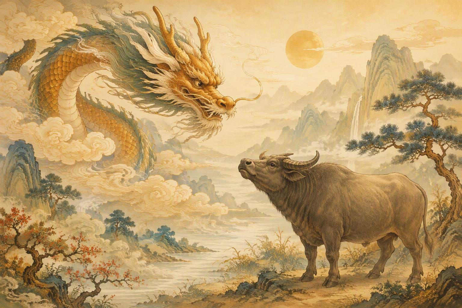 爸爸龙儿子牛相冲吗