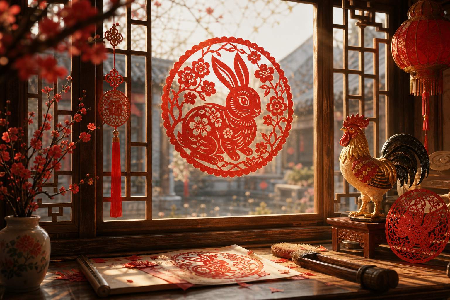 属鸡兔年能否贴兔窗花 属鸡兔年能否贴兔窗花