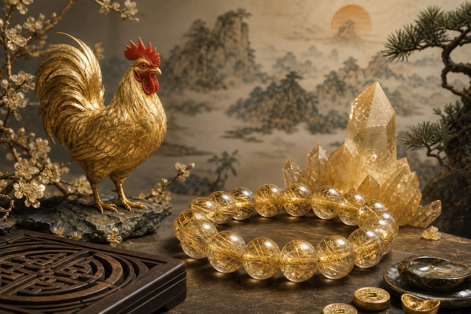 属鸡戴金发晶真招财吗 属鸡戴金发晶真招财吗