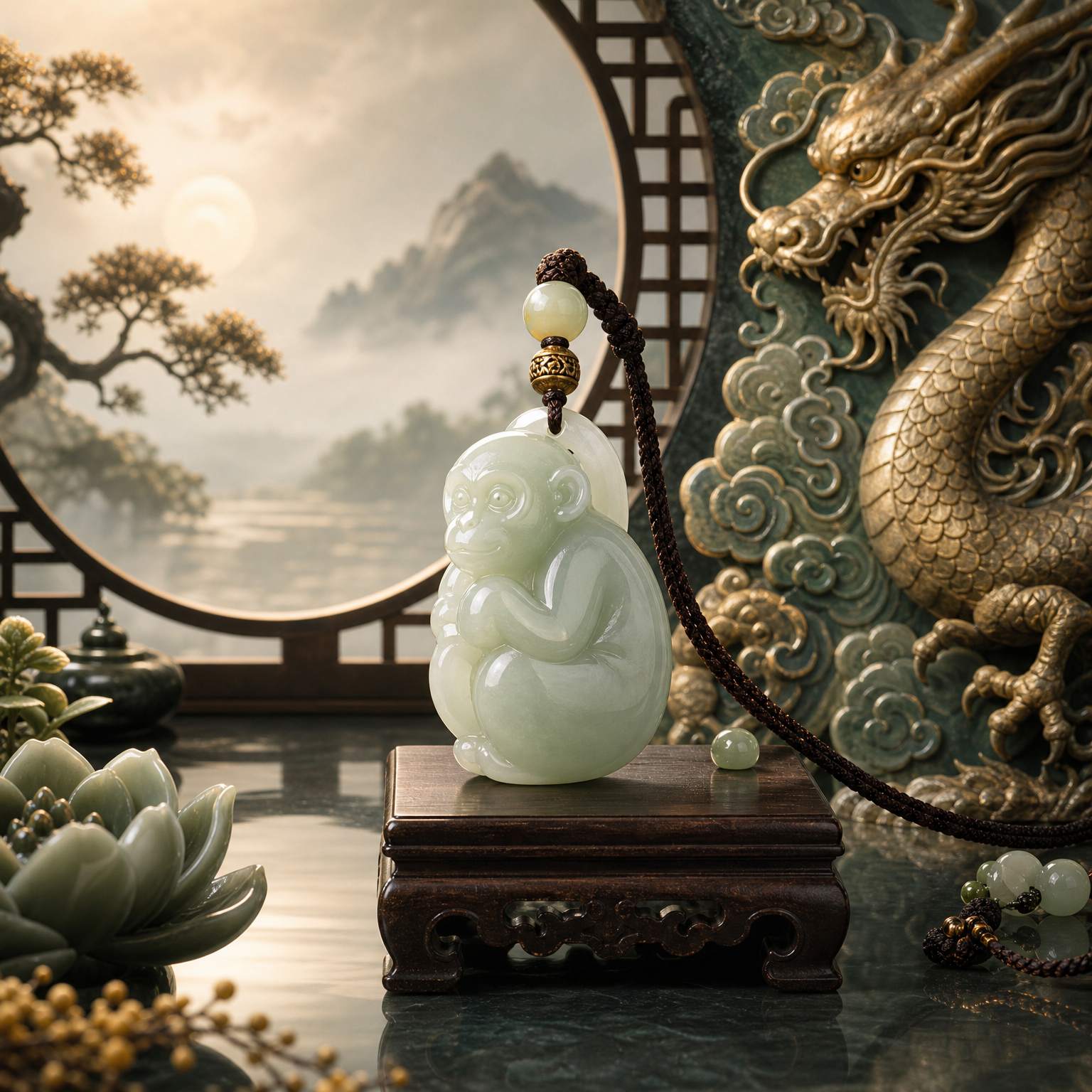 属龙人适合戴玉猴吗