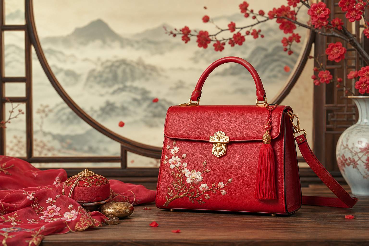 属羊女适合红色包包吗