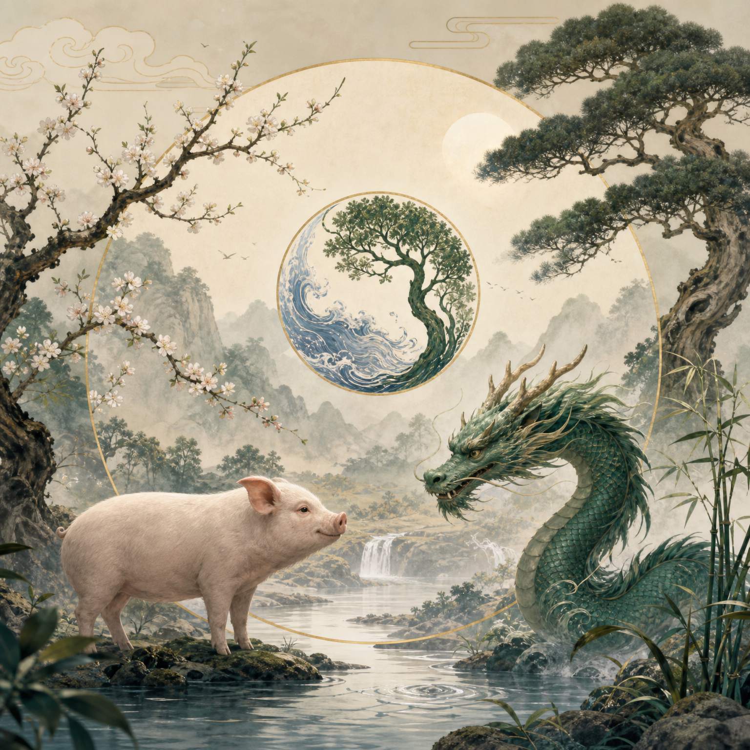 属猪水命与属龙木命合吗