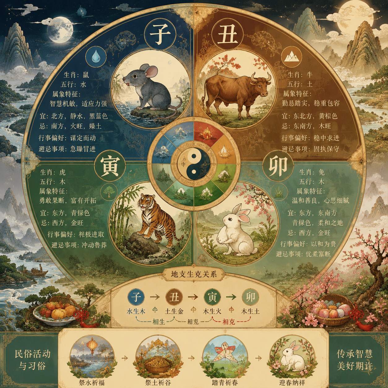 子丑寅卯与属命关系 子丑寅卯与属命关系