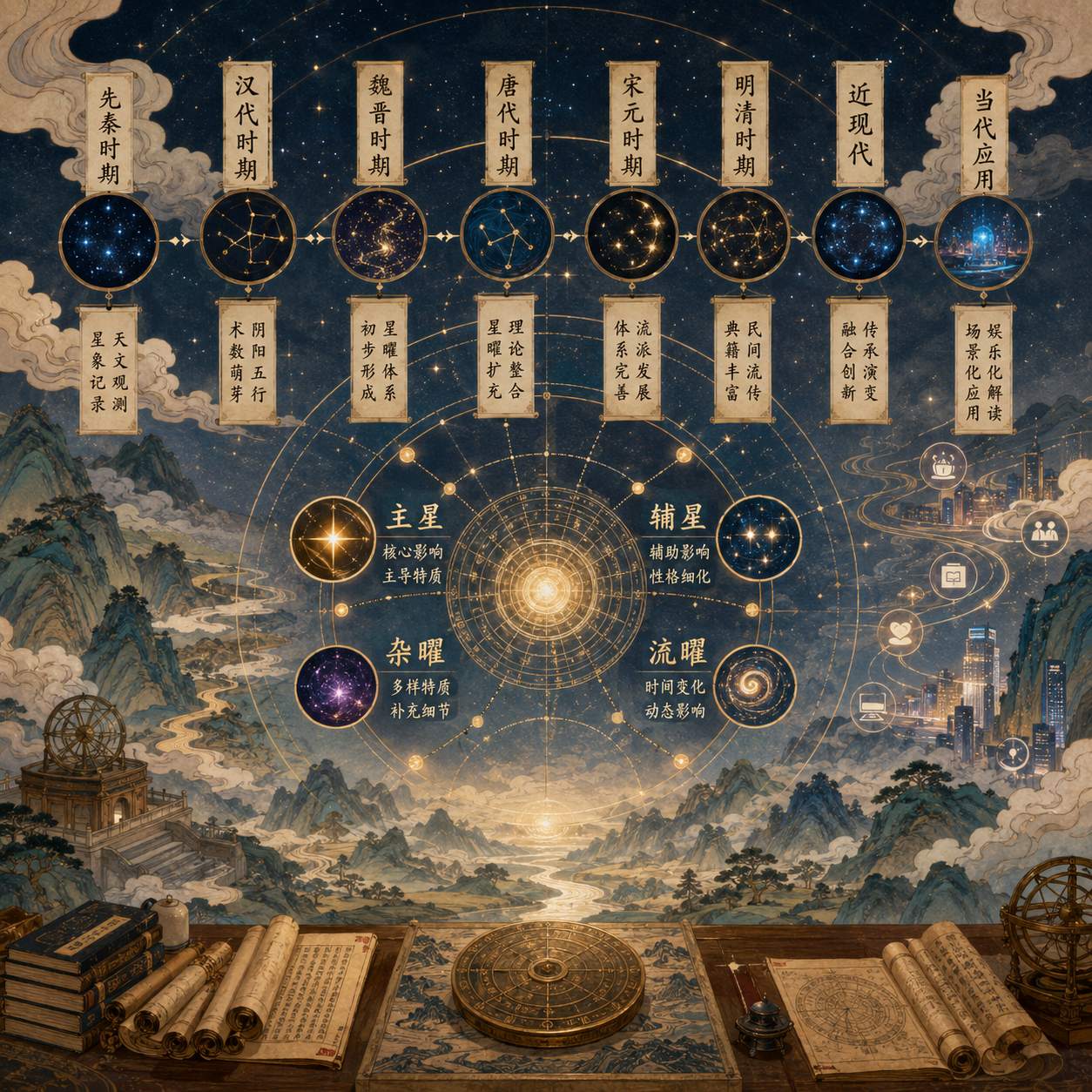 紫薇命盘包含哪些星